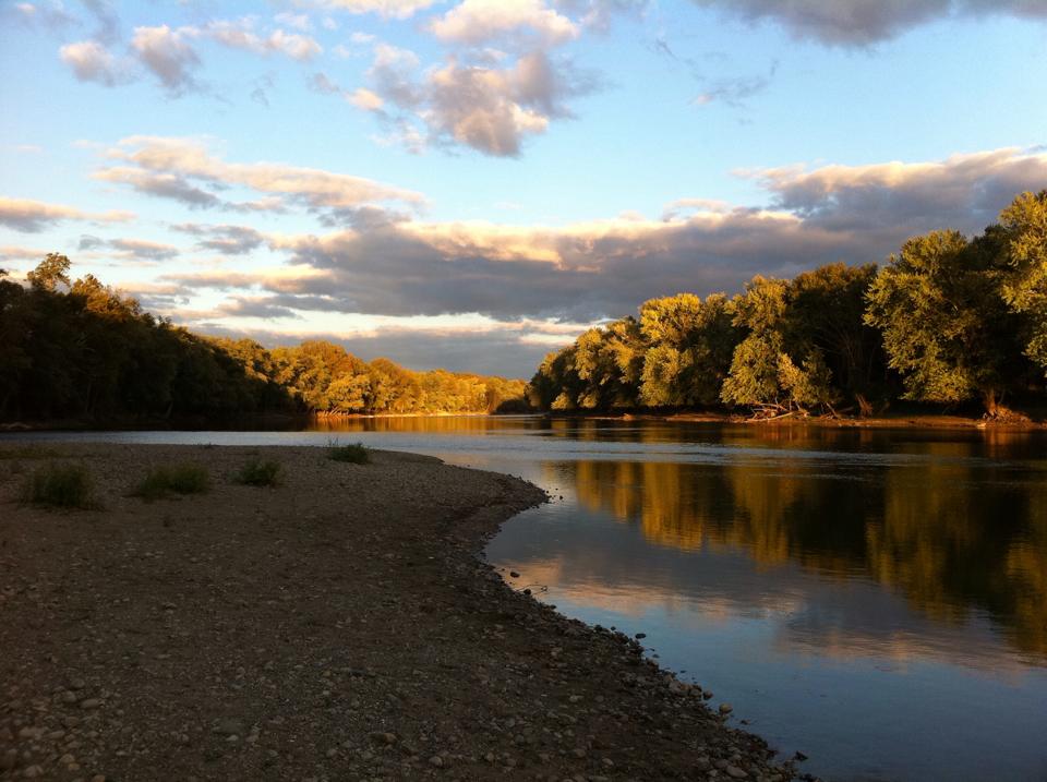 Wabash River, view from Fort Ouiantenon near West Lafayette, IN.