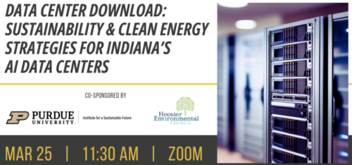 picture showing data center tower with title, date and time of webinar